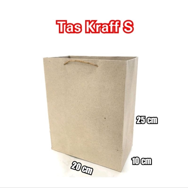 

Tas Paperbag Polos Kraft Ukuran 20x25x10 Small (6pc)