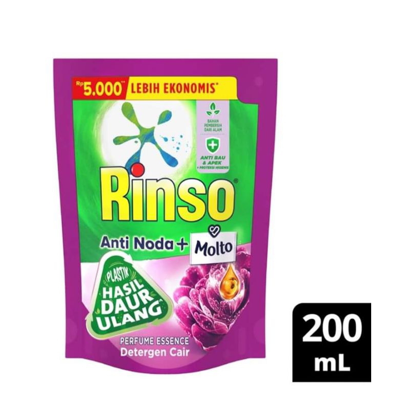 RINSO cair 200ml 5000an