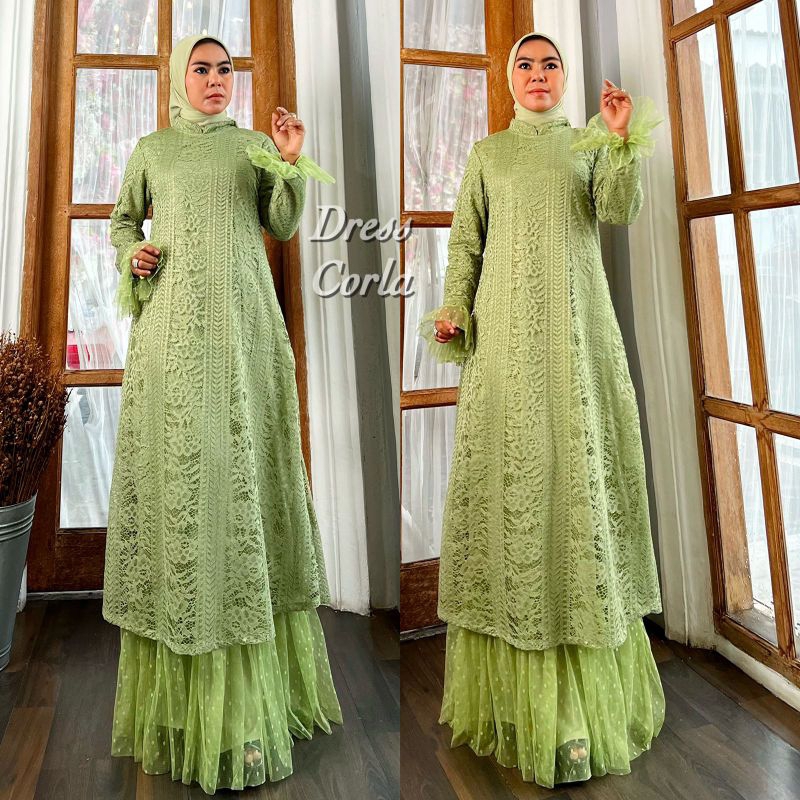 JUMBO LD 130CM//KEBAYA ORIGINAL//KEBAYA MODERN//GAMIS CORLA//BAJU PESTA BRUKAT//SERAGAMAN KELUARGA//BAJU WISUDA//BAJU LEBARAN//By MiraJaya//MDHBROTHER