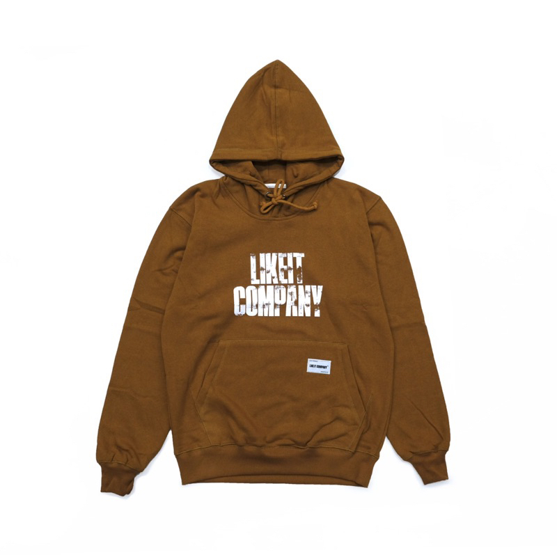 LIKEIT PULLOVER HOODIE FADED CARAMEL