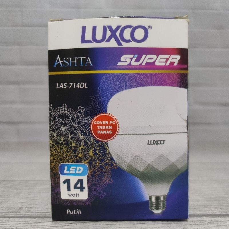 LUXCO ASHTA SUPER LAMPU LED BULB 14W 14 WATT CAHAYA PUTIH