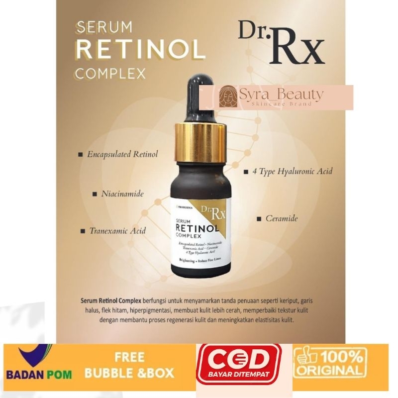 Dr RX Serum Retinol Complex 10ml/Proderma/100%Orginal/BPOM