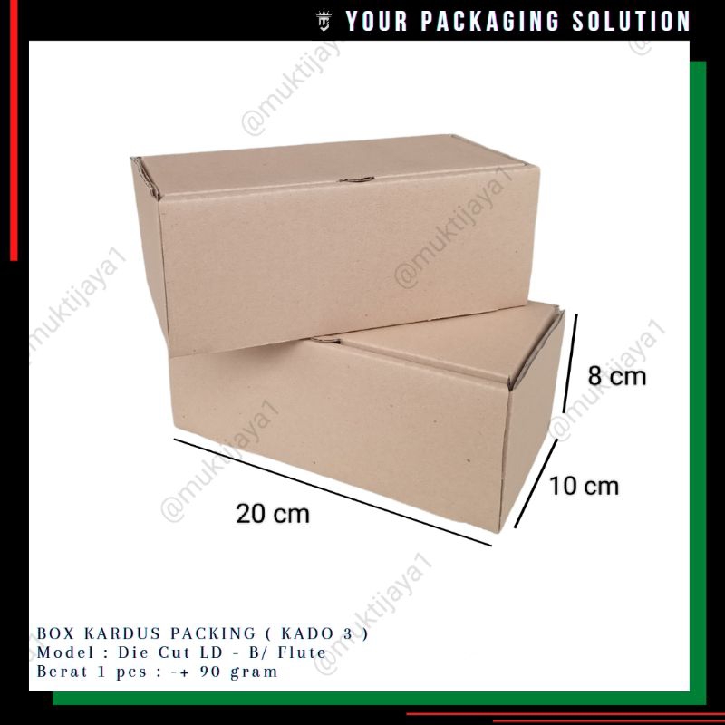 

BOX KADO 3 • 20x10x8cm LD • Kotak/ Kardus/ Karton