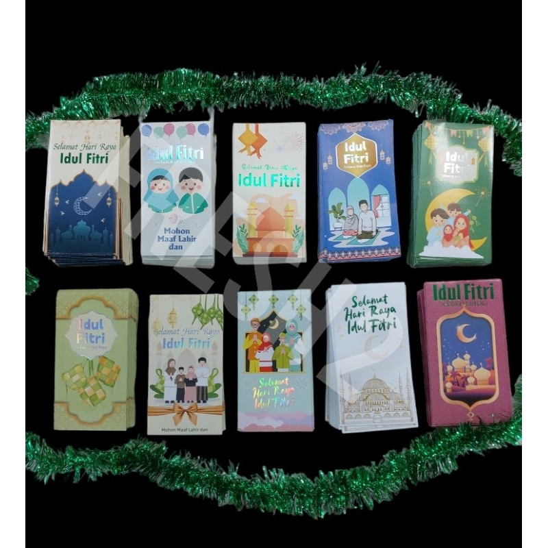 

angpao lebaran panjang 50 pcs PREMIUM / AMPLOP LEBARAN PREMIUM /