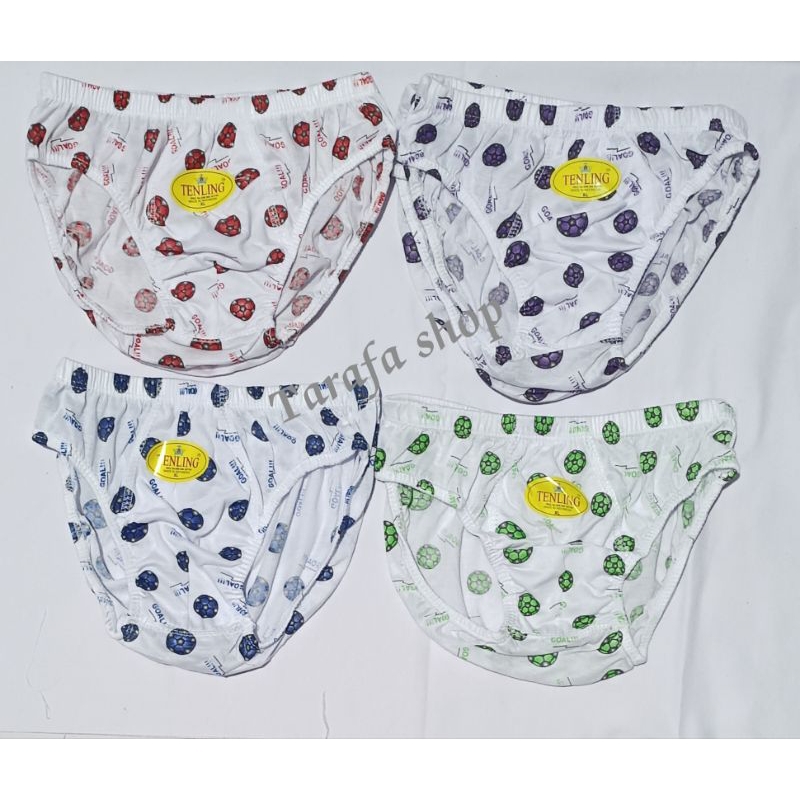3 Pcs Celana Dalam Anak Laki-laki Motif Bola/Cd Anak Laki-laki Murah