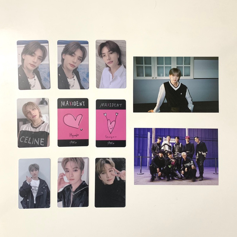 photocard stray kids oddinary maxident lucky draw r1 r2 round 1 2 lino changbin lee know postcard ta