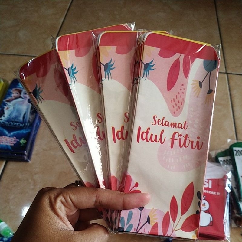 

angpau lebaran motif bunga jumbo