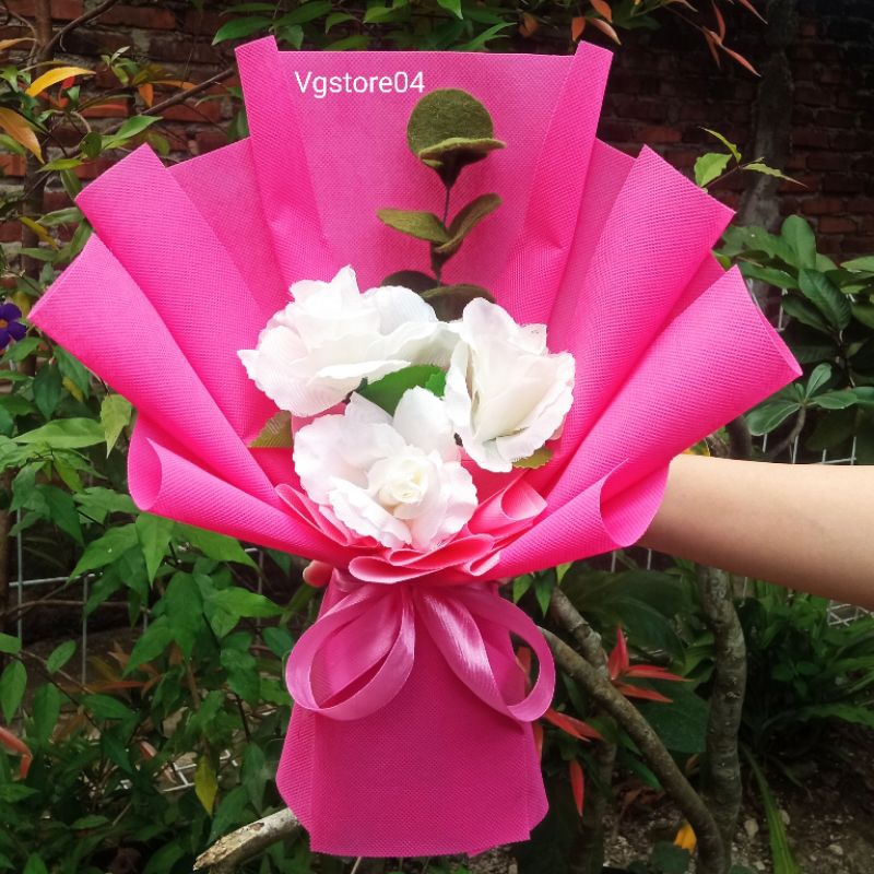 bouquet planel / bouquet bunga mawar / bouquet bunga palsu /bouquet murah