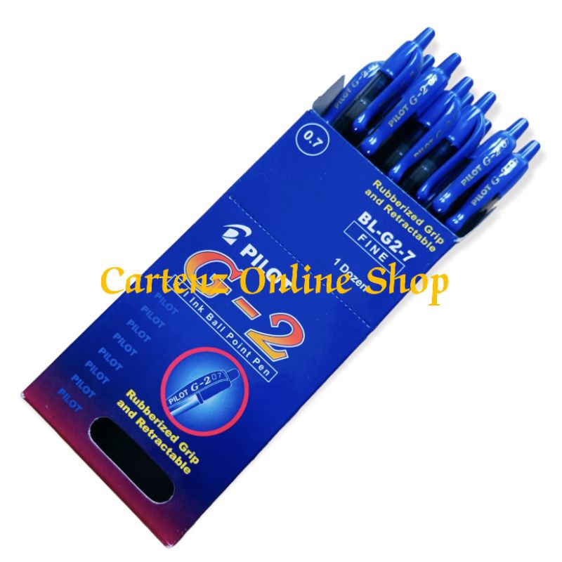 

RB [1PACK] Pulpen Pilot G2 0.5/0.7 Retracable / Pilot BL-G2 (12Pcs)
