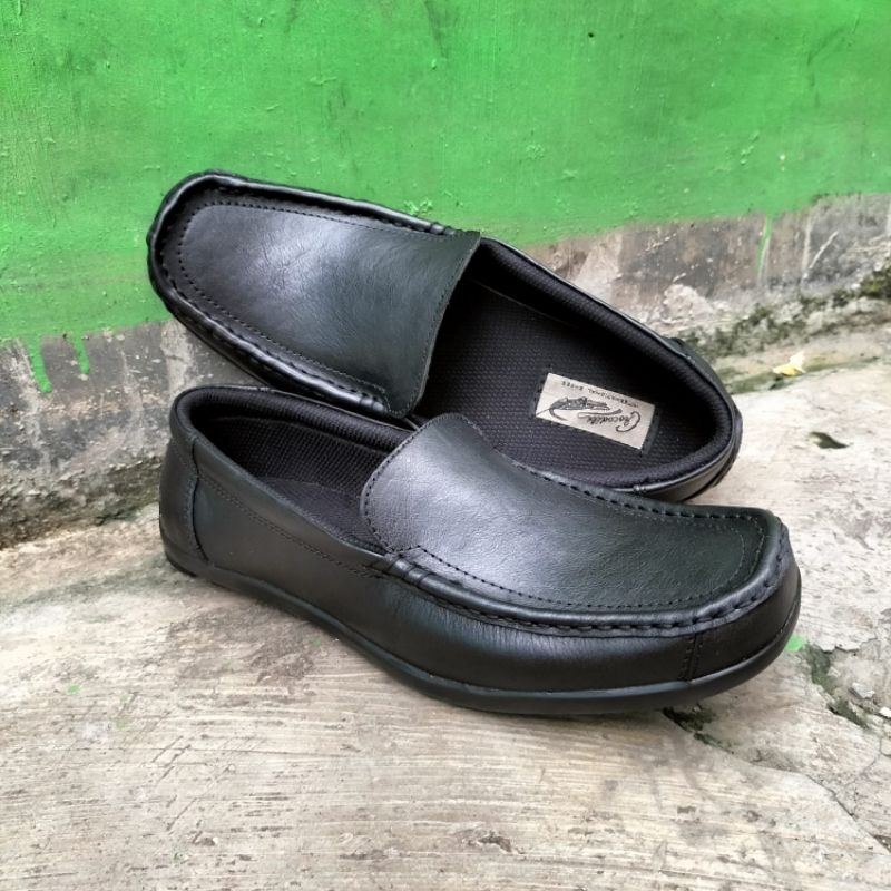 sepatu kulit asli sepatu kasual kulit asli sepatu pantofel kulit asli slip-on kulit asli