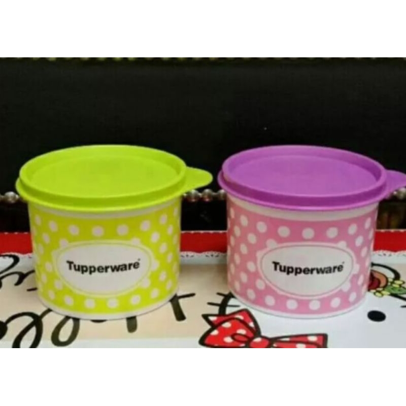 Polkadot compact canister (2 pcs) TUPPERWARE ORIGINAL