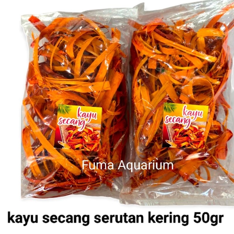 Kayu Secang serutan olahan kering kemasan -/+ 50gr original