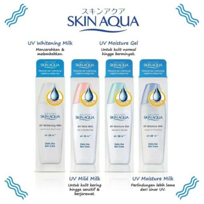 Skin Aqua Sunscreen Skin Aqua Sunscreen Wajah  Skin Aqua Sunscreen Hyaluronic Acid