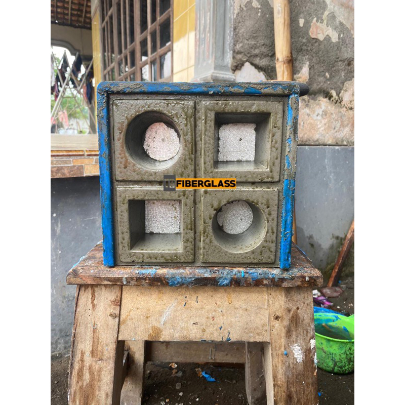 cetakan loster fiberglass dadu 20 20