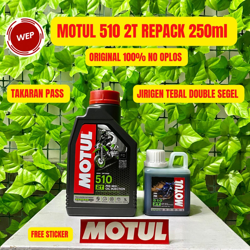 Oli Samping Motul Repack 250ml Motul 2t Eceran 250ml Original Oli Samping Ecer Motul 510