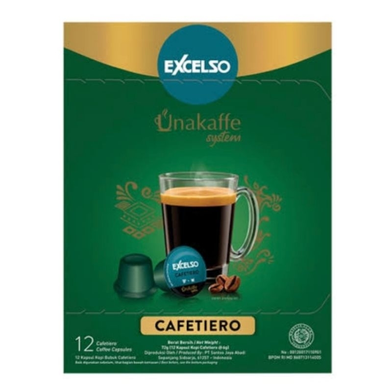 

Kopi kapsul Excelso Unakaffe - Cafetiero