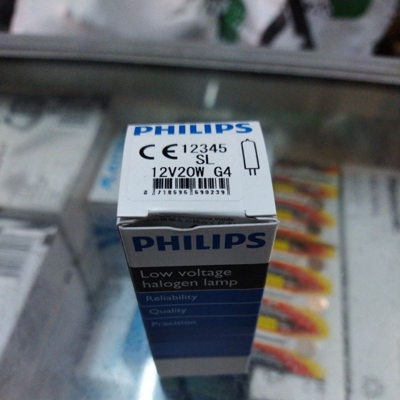 Halogen Kacang Philips 12v 12 volt 20w 20 watt
