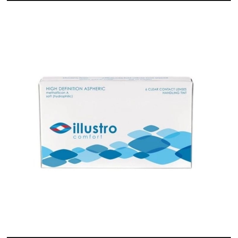 Softlens ILLUSTRO bening 3pasang/softlens bulanan bening