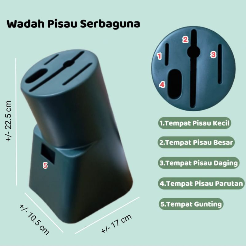 Premium Wadah Pisau/Pisau Parutan Serutan/Gunting⭐ supertop ⭐