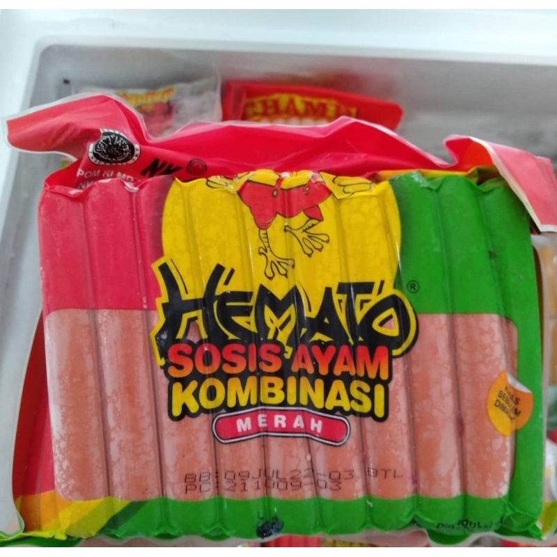 

Hemato sosis ayam KOMBINASI 750gr isi 30