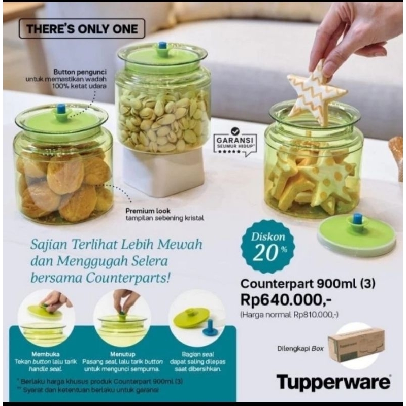 counterpart / toples kue kristal tupperware (1)