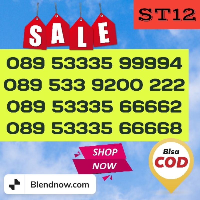 NOMER CANTIK TRI kuota 2gb (st12)