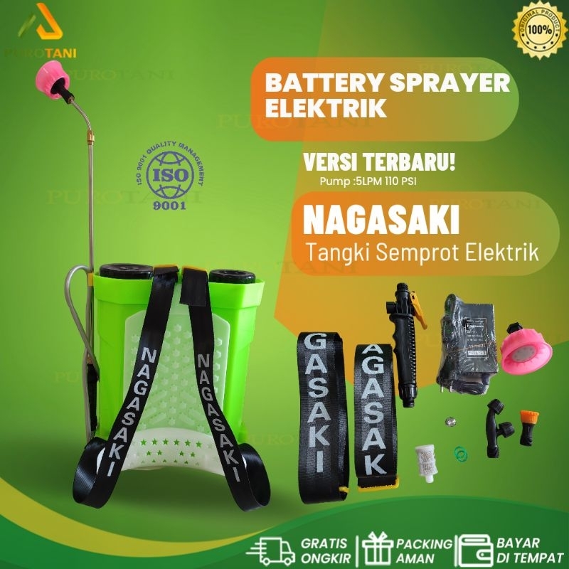 Disinfektan Spray Semprotan Elektrik Tangki Nagasaki 16 Liter