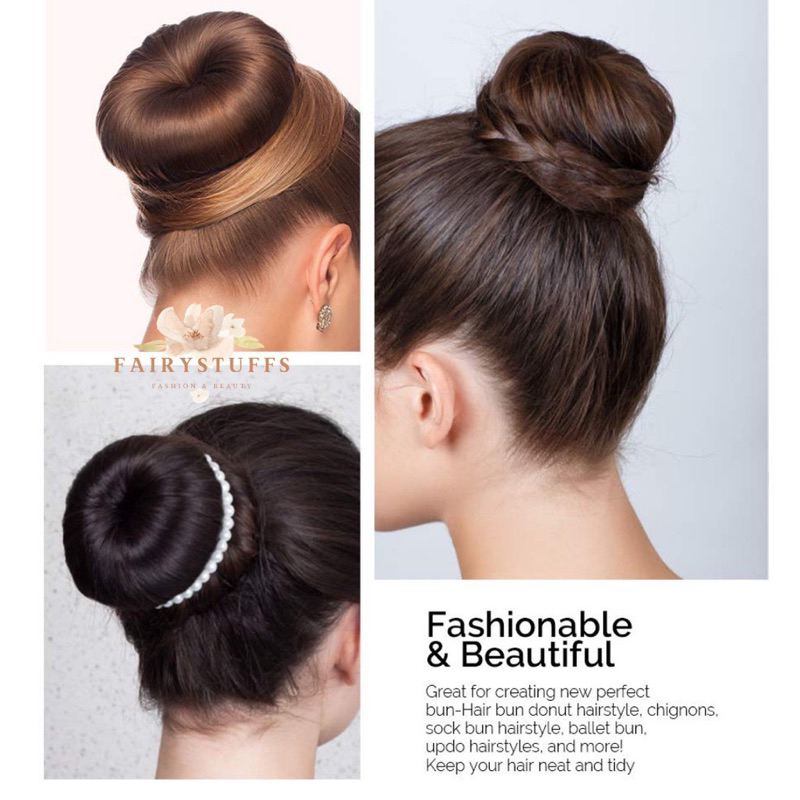 DONUT BUN/DONAT BUN/HAIRPIECE/CEPOL KOREA/SANGGUL FUNBUN/BUN HAIR/AKSESORIS RAMBUT/ACCESORIES HAIR