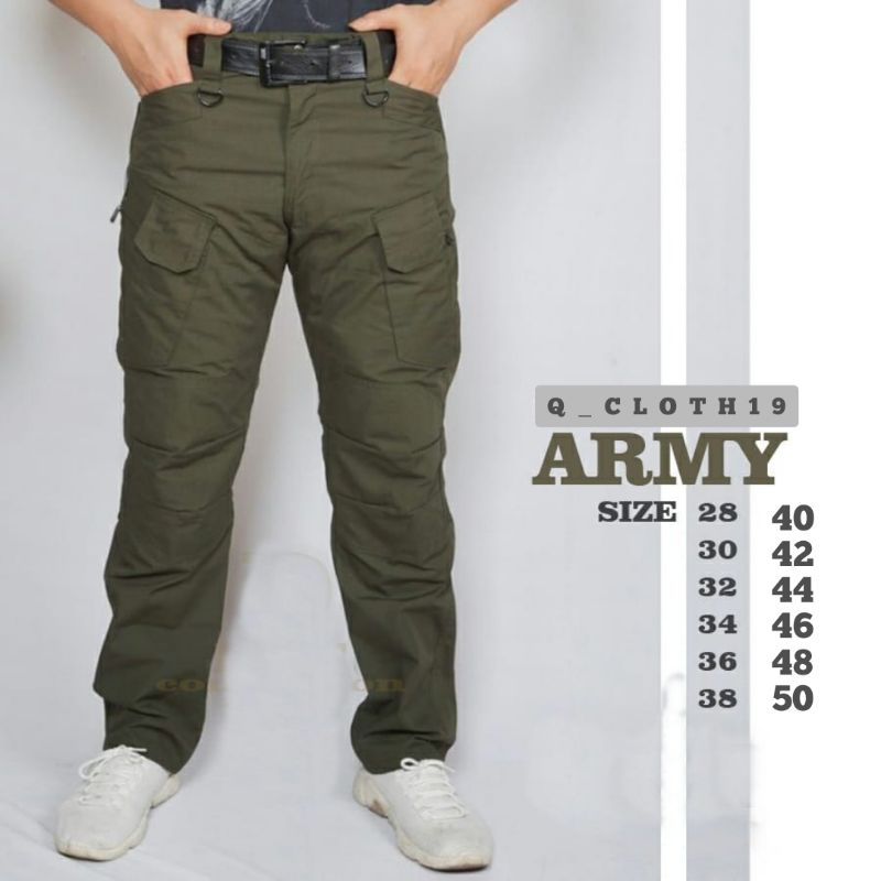 Celana Tactical Panjang Premium PDL Cargo Bonus Ikat Pinggang