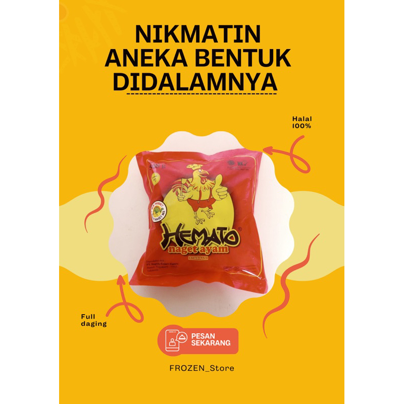 

HEMATO nugget mix 500gr ( varian bentuk didalamnya )