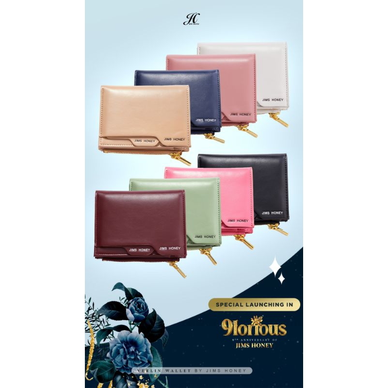Jims honey verlin wallet-Dompet wanita Verlin wallet jims honey-Dompet lipat wanita Verlin wallet Ji