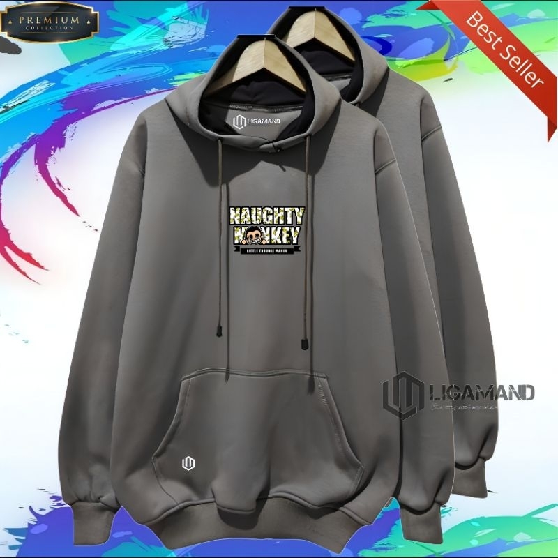 Sweater Hoodie Pria Terbaru Original Branded Hoodie Pria Aesthetik Naughty Monkey Premium Quality Gu