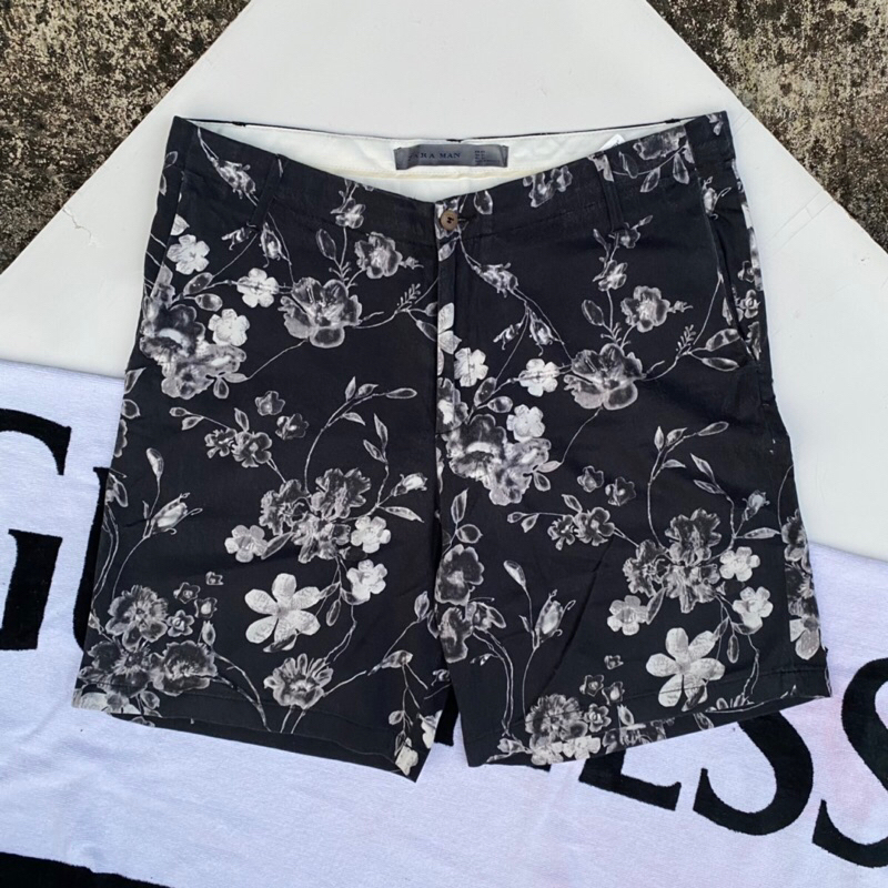 Short pant floral zara man / celana pendek