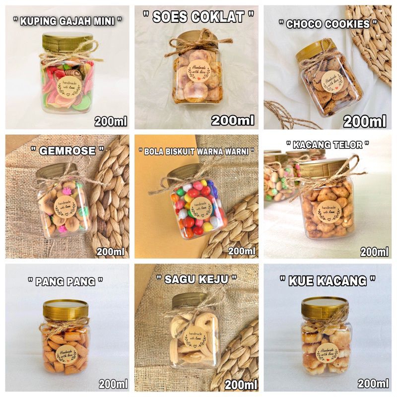 HAMPERS KUE KERING / SOUVENIR / KUE KERING JAR / PARCEL LEBARAN/ HADIAH PEBARAN