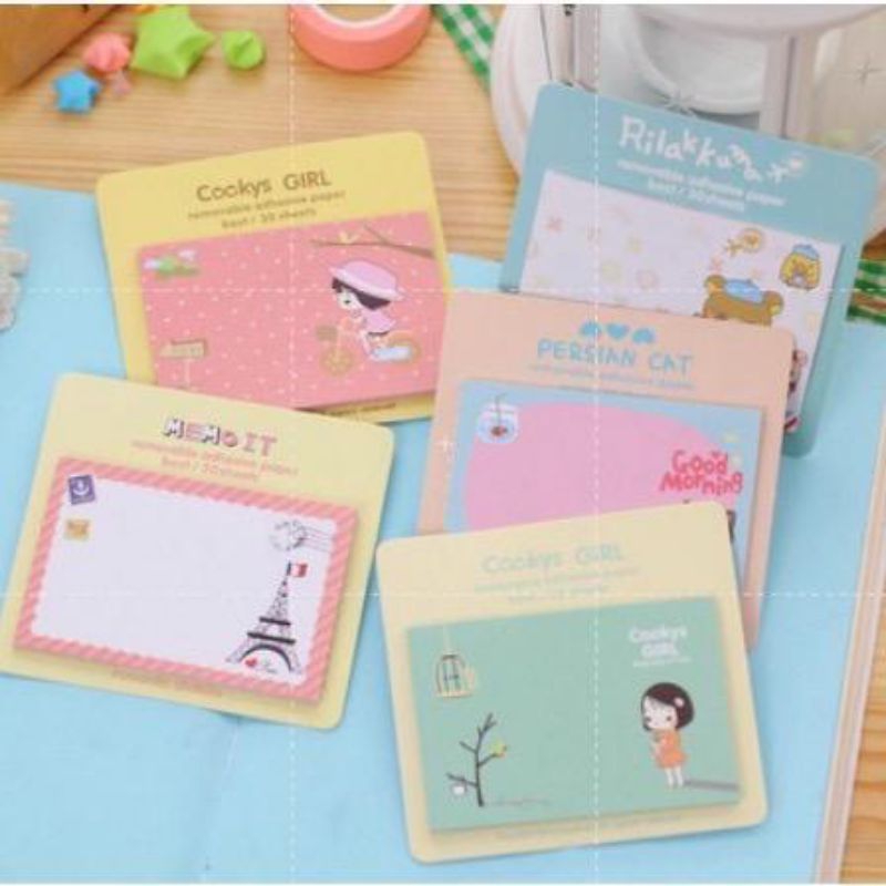 NOTES / MEMO MINI TEMPEL NOTEBOOK KARAKTER