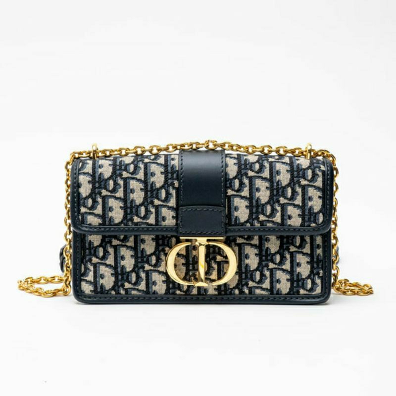30 Montaigne East West Chain Bag Oblique Jacquard