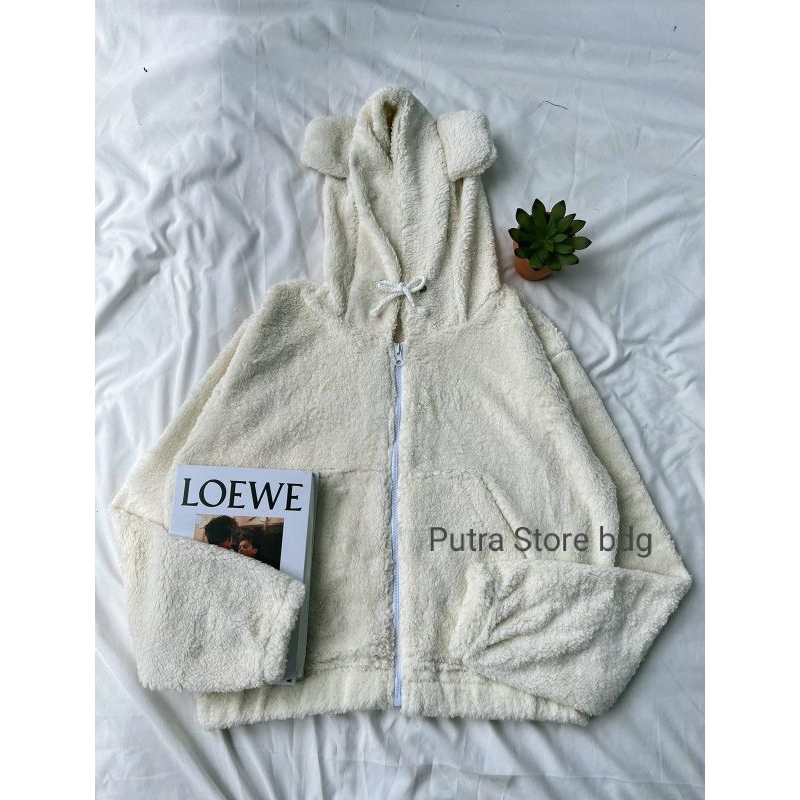 HOODIE BULU SHERPA BEAR RESLETING POLOS