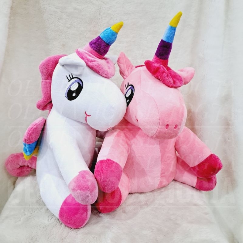 Boneka Unicorn Sayap Rainbow Boneka Unicorn Bordir Love Boneka Unicorn Chubby