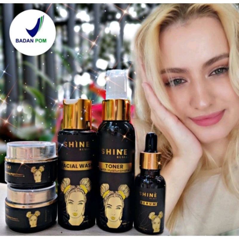 Whitening Day Cream Shine RusiaIsi 10 mlWhitening Day dan Night