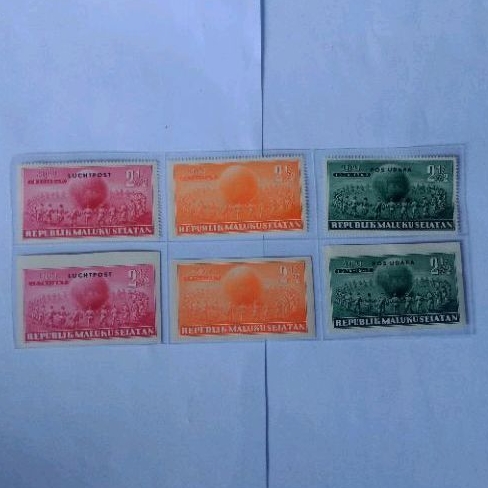 

6 Pos Udara Prangko Kuno Republik Maluku Selatan