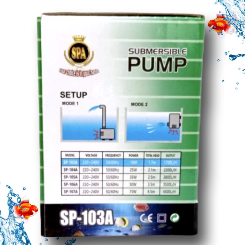 PROMO MURAH Pompa Kolam Aquarium SPA SP 103A