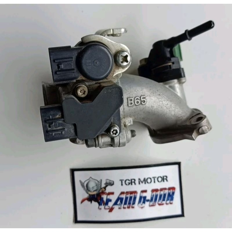throttle body tb tartle body injektor injekai thorttle tps sensor idle air manifold maniful intek or