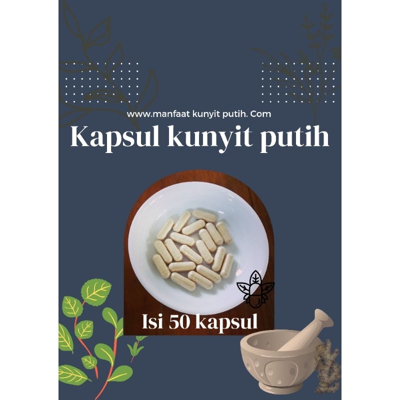 kapsul kunyit putih herbal kapsul kunir putih