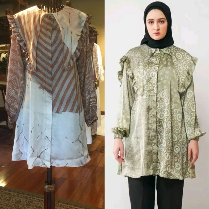 BEST SELLER  Tara Tunik Tissue by Dian Pelangi LIMITED EDITION Baju Atasan Batik Casual Formal Kerja