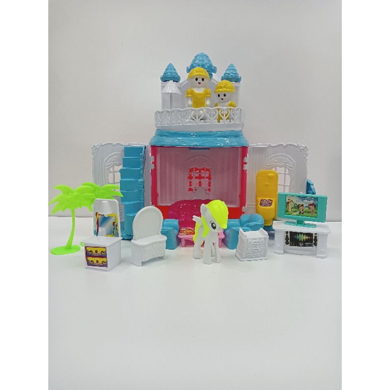 Mainan Anak Perempuan Istana Unicorn Set / Mainan Anak Perempuan Rumah Rumahan Set