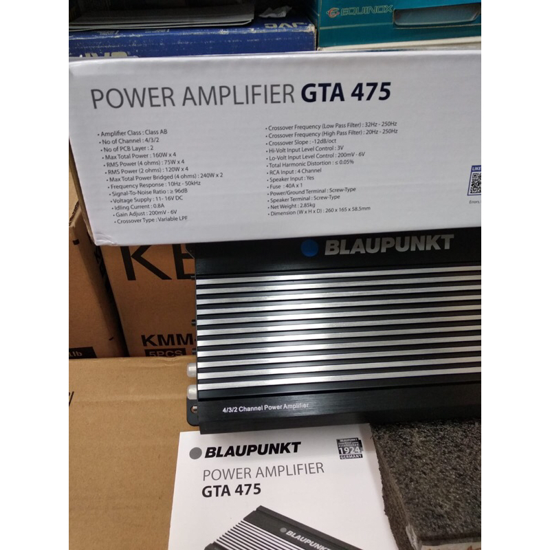 power 4ch blaupunkt gta475