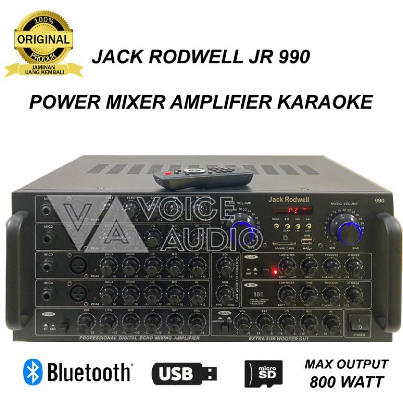 amplifier amply power mixer JACK RODWELL JR 990