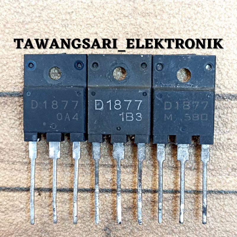 tr hor d1877 transistor TV Tabung D1877 Ori cabutan 1877