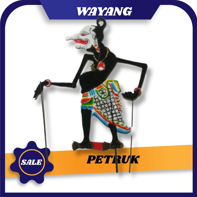 WAYANG PETRUK PECRUK WAYANG PUNOKAWAN WAYANG KULIT WAYANG BAHAN KERTAS KARTON DUPLEK