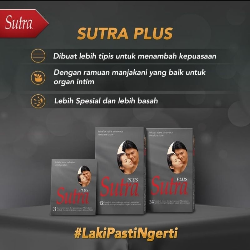 Kondom sutra plus 12 pcs ramuan manjakani mengencangkan area wanita